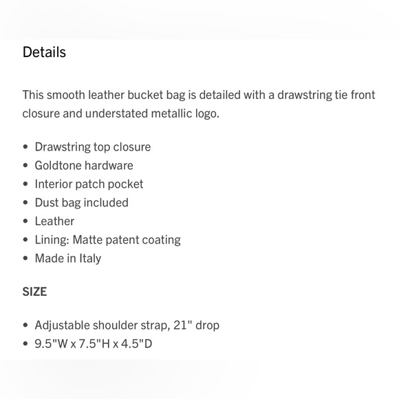 Mansur Gavriel mini leather bucket bag - Black Leather with red interior - Picture 12 of 15